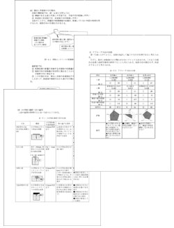 緻密に組み立てられた報告書の一部